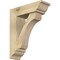 Ekena Millwork Legacy Traditional Rough Sawn Bracket w/ Offset Brace, Douglas Fir, 6"W x 18"D x 22"H BKT0604X18X22LEC01RDF - alternate 1